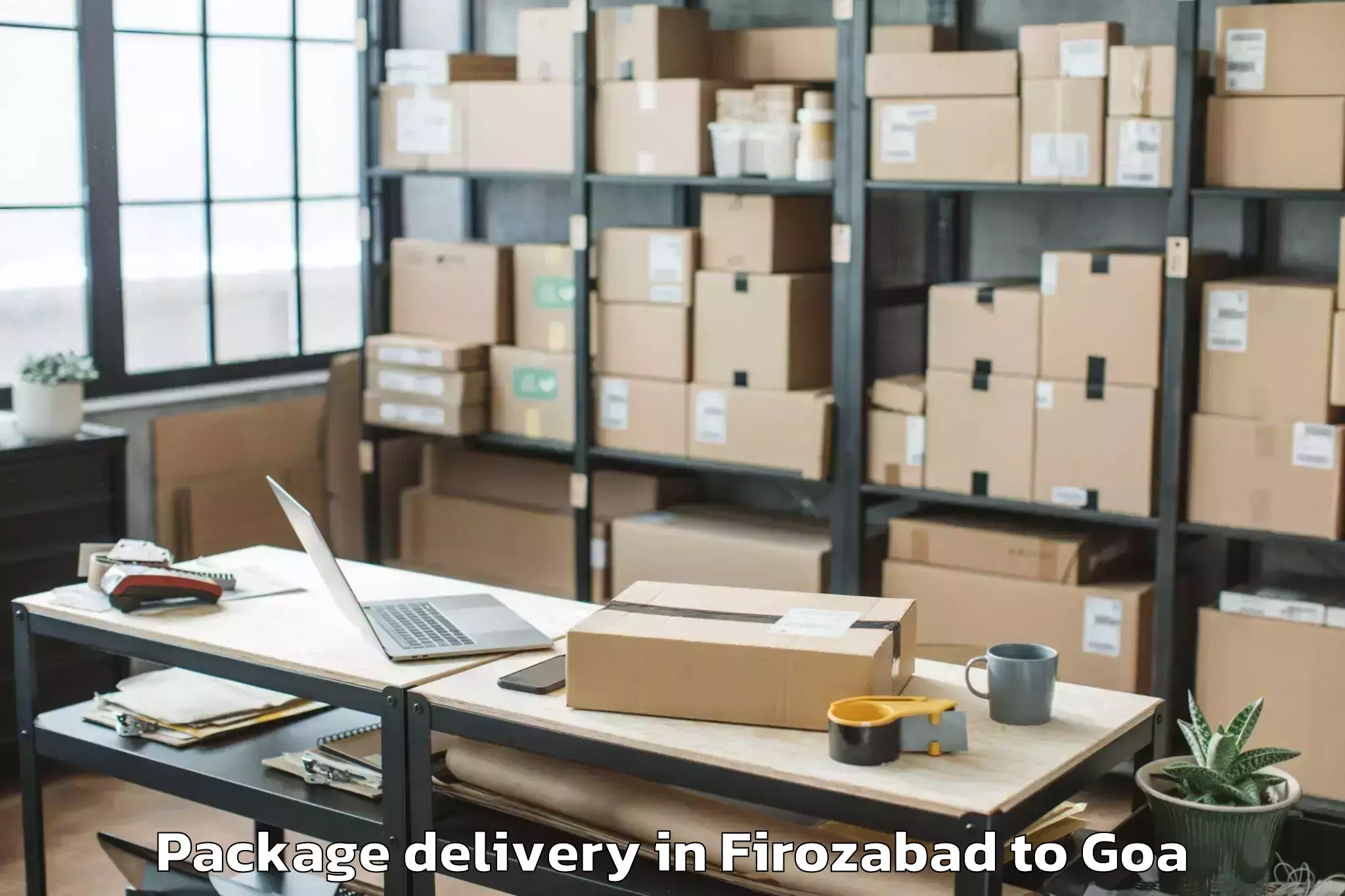 Book Firozabad to Sancoale Package Delivery